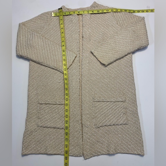 Mango Beige Textured Cardigan Jacket - Picture 4 of 5
